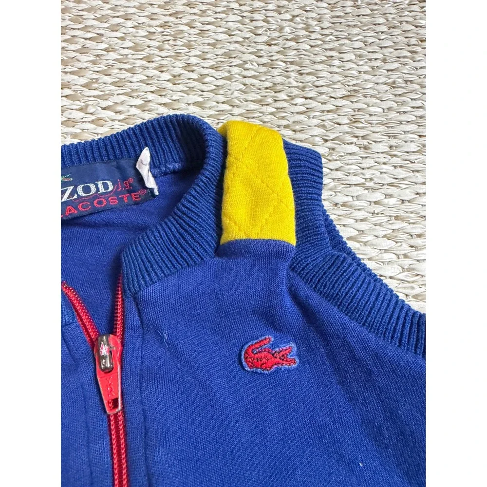 Vintage Izod Lacoste Kids Tracksuit top Jogger Set 70's 80's Streetwear 12 month